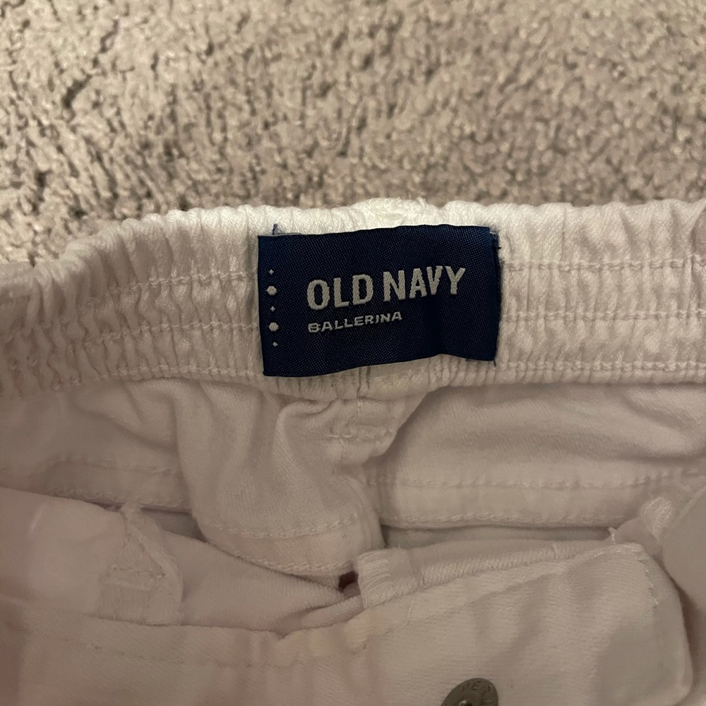 2 Pairs white pants toddler 12-18 old navy & koala - Picture 2 of 7